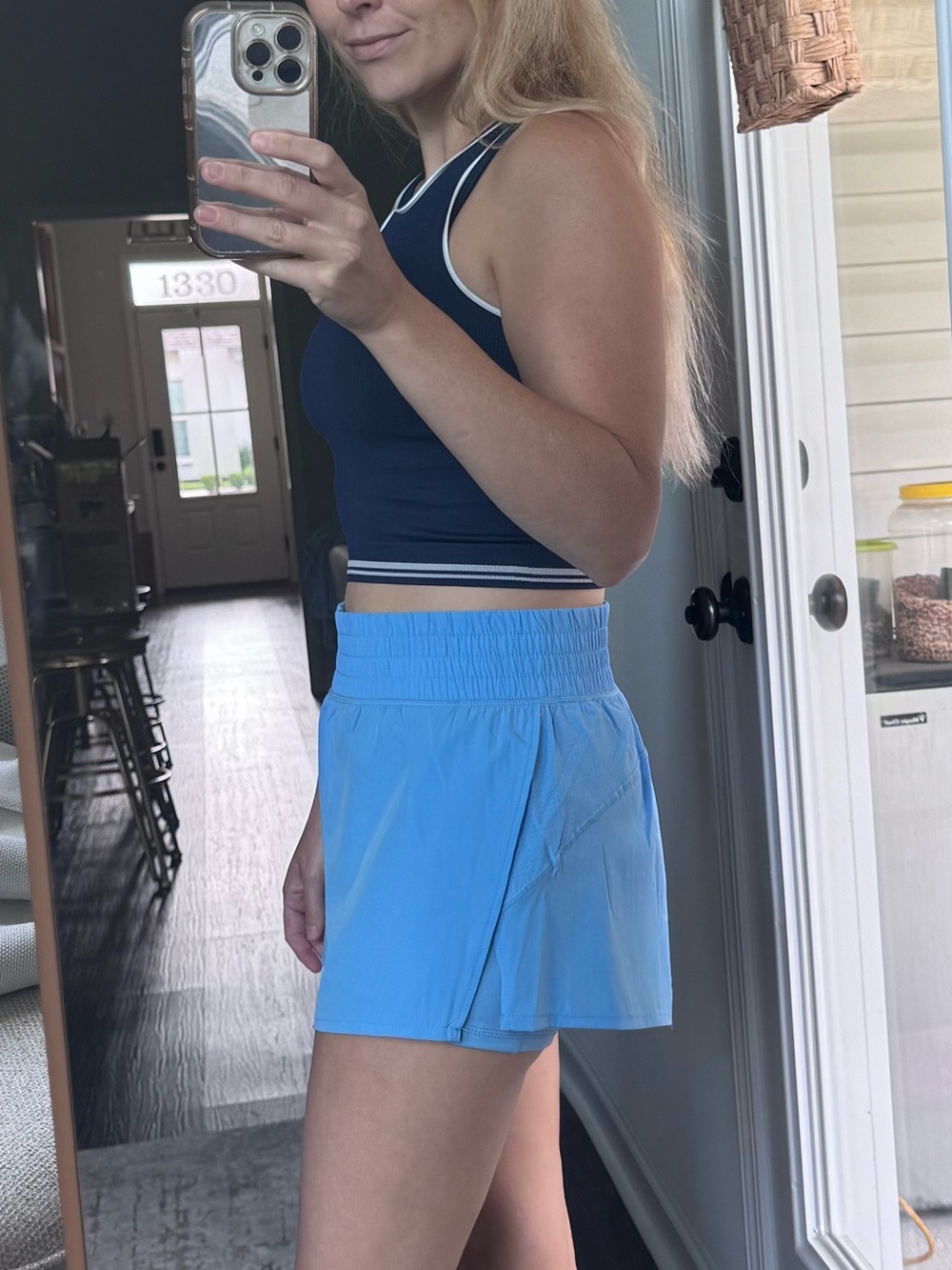Cardinals Sports Team Light Blue Women's Active Running Gameday Shorts - Picture 16 of 16